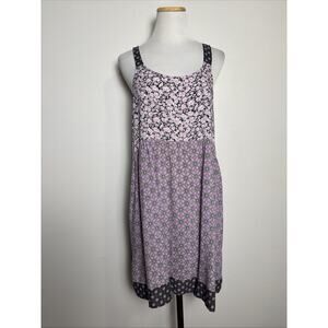 Simply Vera Vera Wang Cottage Floral Dress Size Medium Night Chemise Mini Dress
